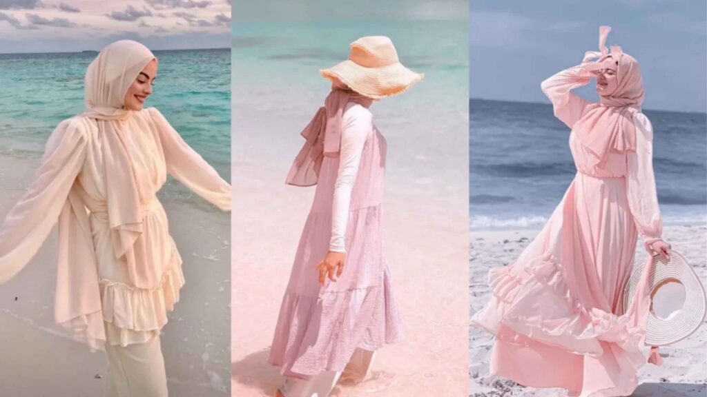 Outfit Pantai Wanita Berhijab