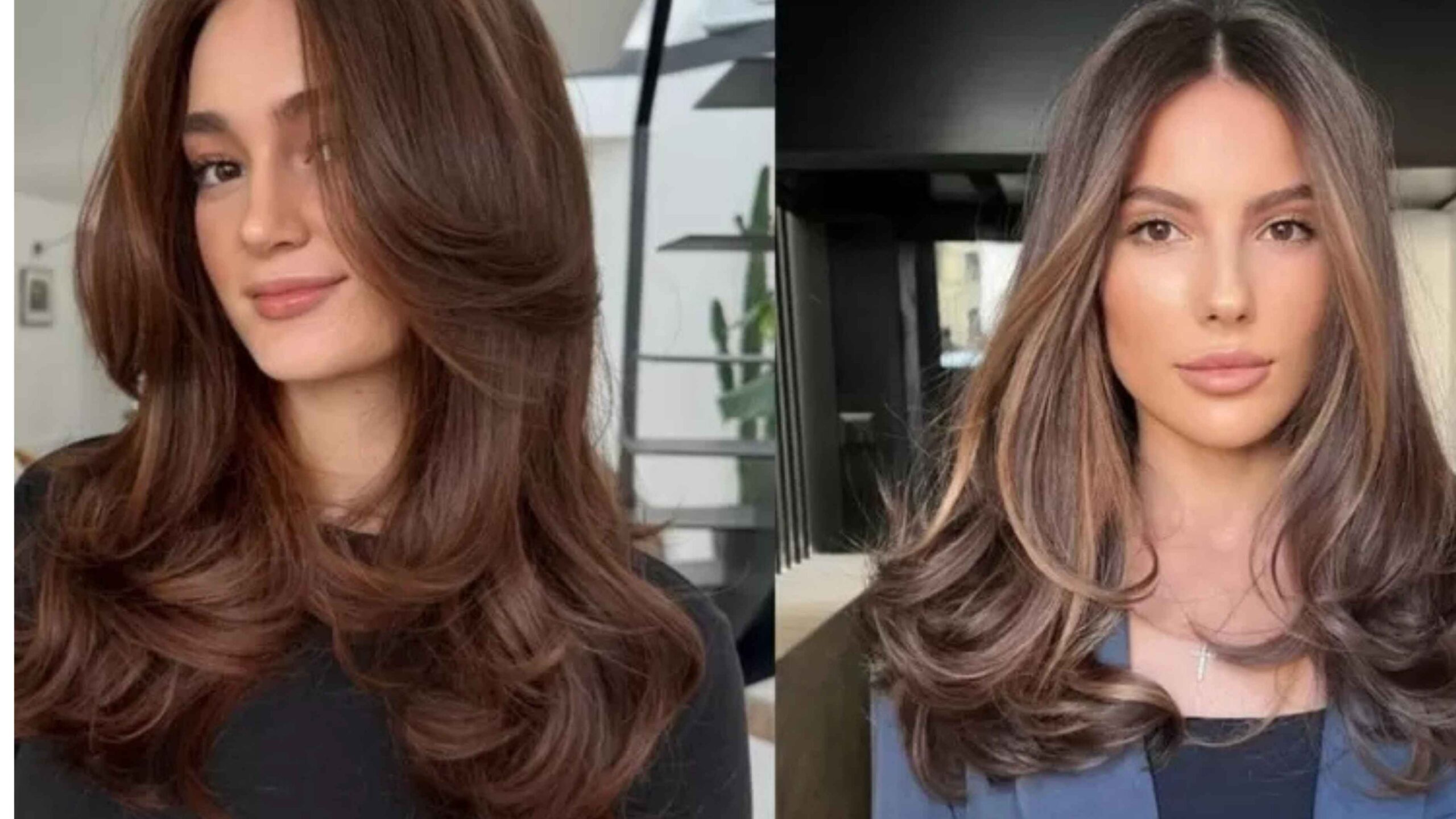 Gaya Rambut Layer Panjang