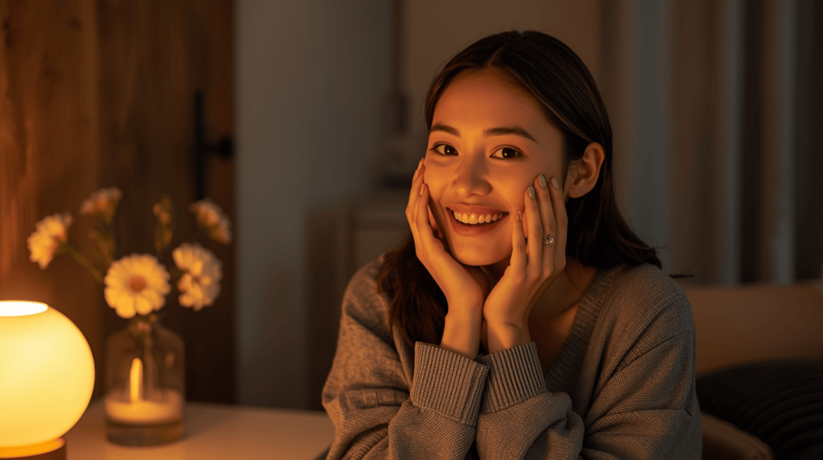 Rutinitas skincare malam yang tenang sebagai bagian dari gaya hidup beauty modern.